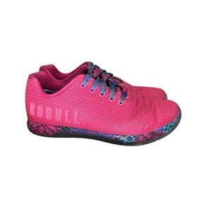 Nobull Shoes Womens Size 8 Hot Pink Floral Crossfit Sneaker Lifting Gym Weightli